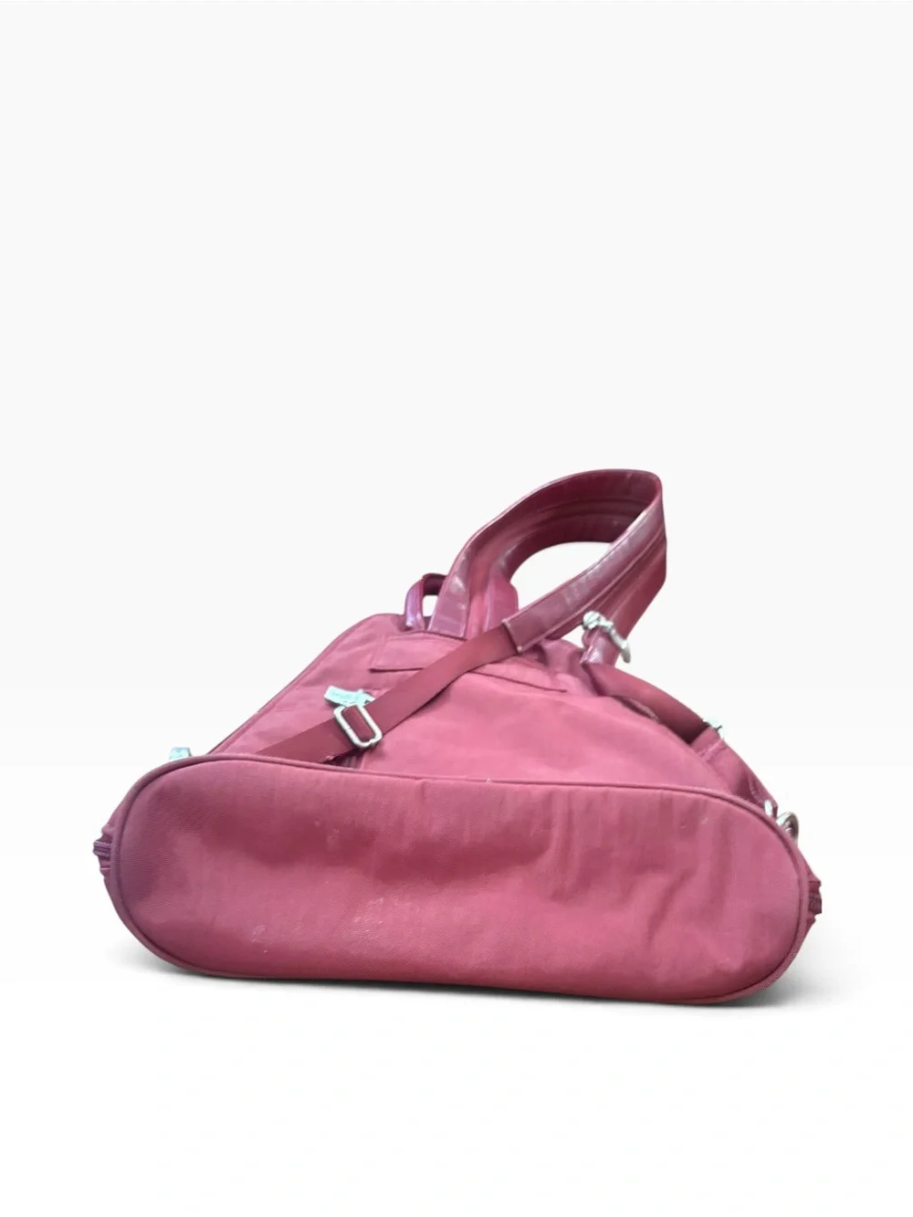 Baggallini Burgundy Red Triangle Purse Shoulder Bag Convertible Backpack